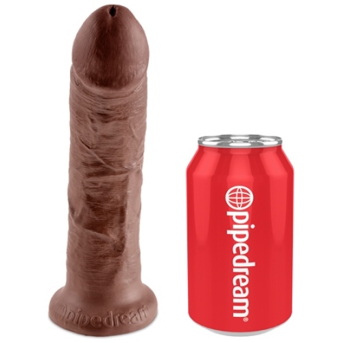 King Cock Strap on Harness With 8 Inch Cock - Brown