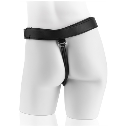 King Cock Strap on Harness With 8 Inch Cock - Brown