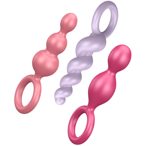 Satisfyer Booty Call 3 Piece Set - Multi Colored
