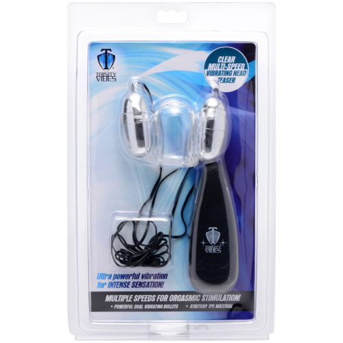 Clear Multi -Speed Vibrating Head Teaser