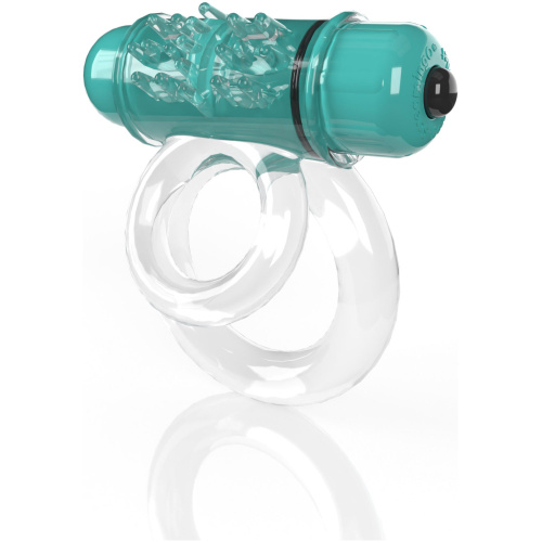 Screaming O 4b - Double O Super Powered Vibrating Double Ring - Kiwi
