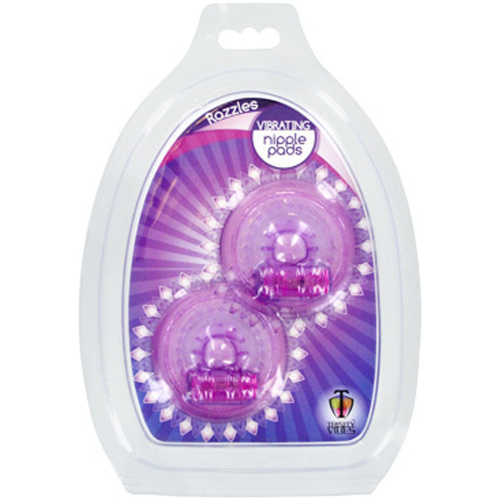 Razzles Vibrating Nipple Pads - Purple