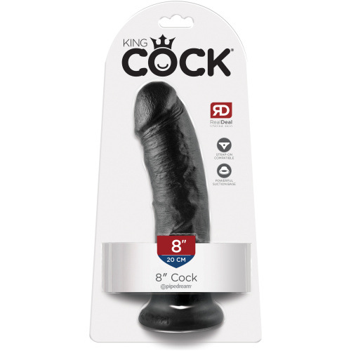 King Cock 8-Inch Cock - Black