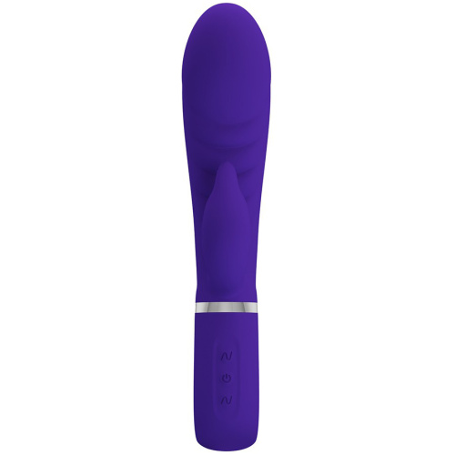Prescott Super Soft Rabbit Silicone Vibrator - Purple