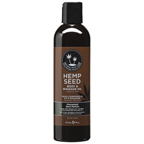 Hemp Seed Massage and Body Oil - Unscented - 8 Fl. Oz./ 237ml