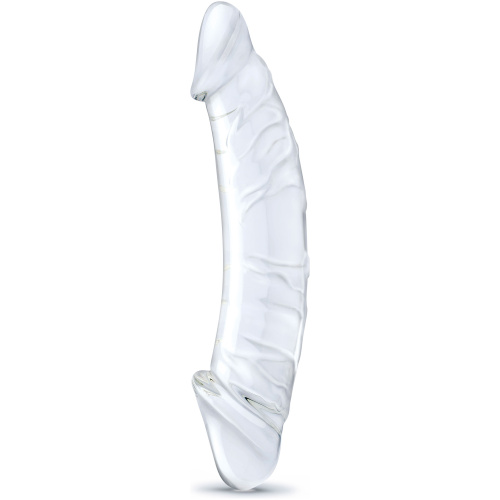 10.5 Inch Girthy Realistic Glass Double Dong - Clear