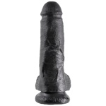King Cock 8-Inch Cock With Balls - Black