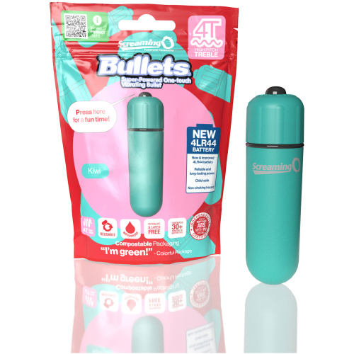 Screaming O 4t - Bullet - Super Powered One Touch Vibrating Bullet - Kiwi