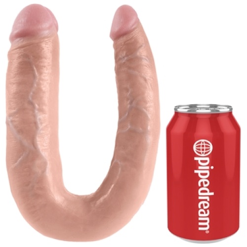 King Cock Double Trouble - Large - Flesh