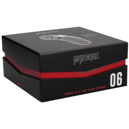 Mancage Model 6 Chastity 5.5 Inch Cock Cage - Transparent