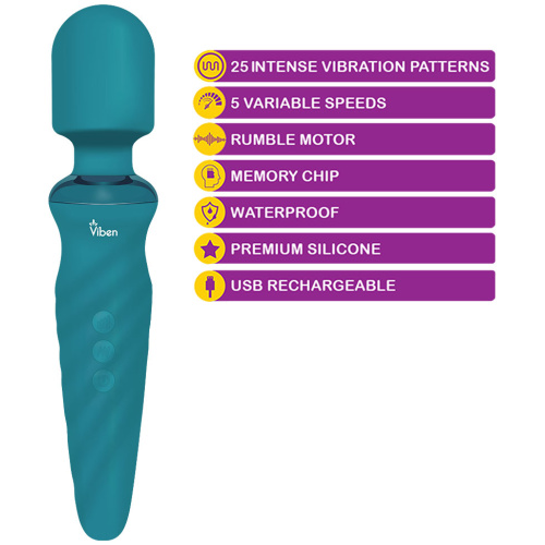 Fierce - Ocean - Intense Wand Massager