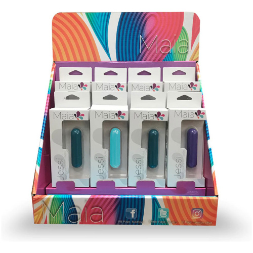 Jessi 8 Pc Display Mini Rechargeable Bullet