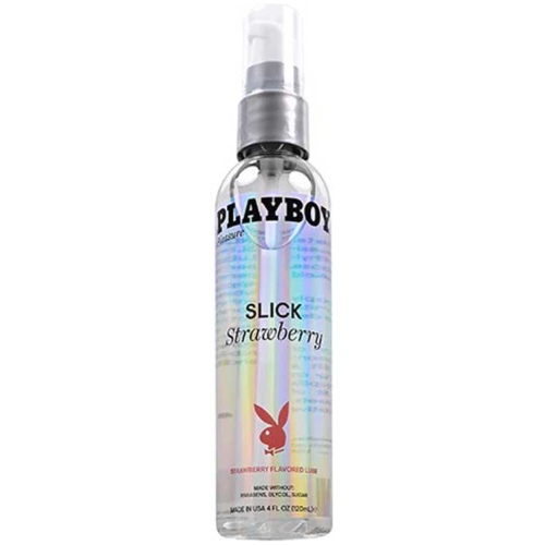 Playboy Pleasure Slick Strawberry Flavored  Lubricant 4 Oz