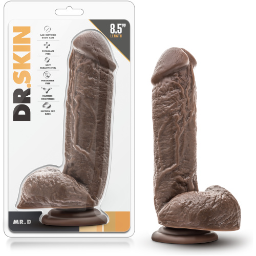 Dr. Skin - Mr. D - 8.5 Inch Dildo - Chocolate