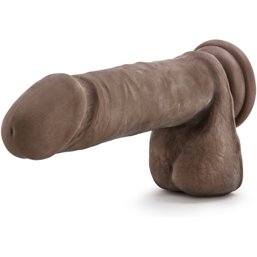 Au Naturel 8 Inch Sensa Feel Dildo - Chocolate