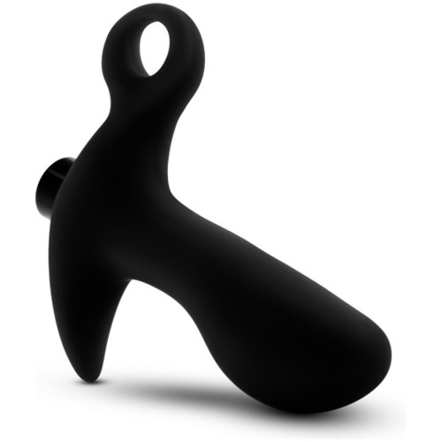 Anal Adventures - Platinum - Silicone Vibrating  Prostate Massager 01 - Black