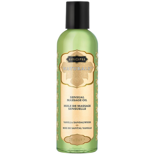 Naturals Massage Oil - Vanilla Sandalwood - 2 Fl  Oz (59 ml)