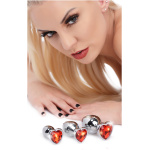 Red Heart Gem Anal Plug Set