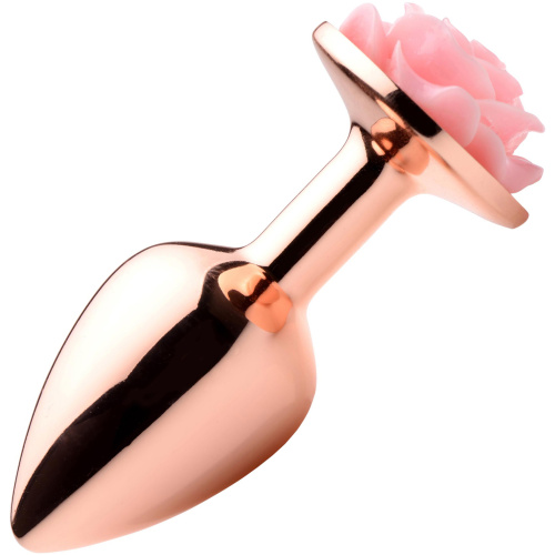 Pink Rose Gold Anal Plug - Small