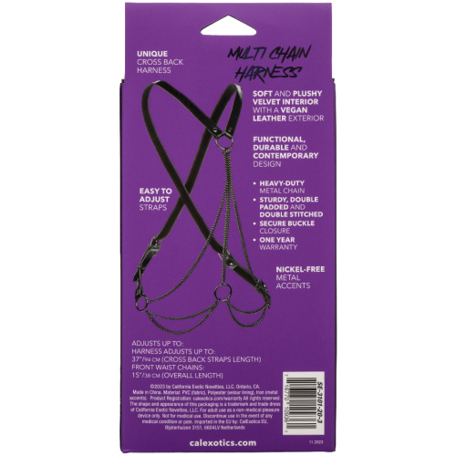 Euphoria Collection Multi Chain Harness - Black