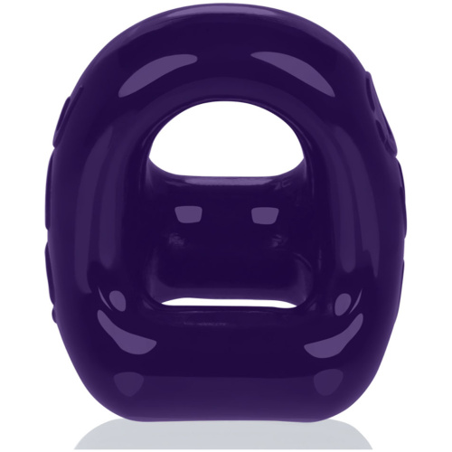 360 2- Way Cockring and Ballsling - Eggplant