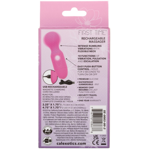 First Time Rechargeable Massager - Pink