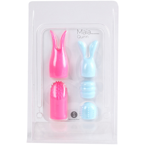 Quinn 5 Piece Silicone Attachments - Pink/blue