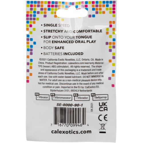 Foil Pack Vibrating Tongue Teaser - Pink