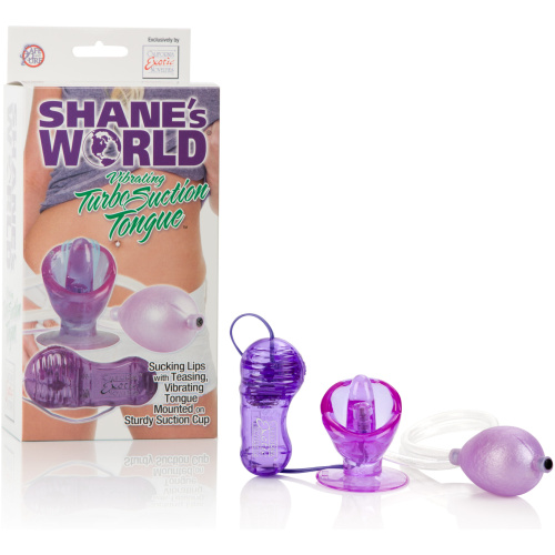 Shane's World Vibrating Turbo Suction Tongue - Purple