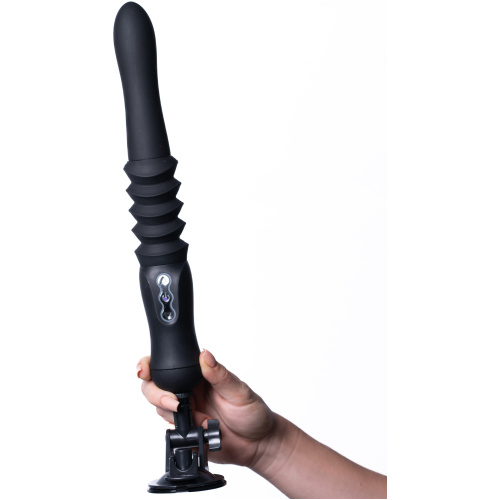 Max Silicone Thrusting Portable Love Machine - Black