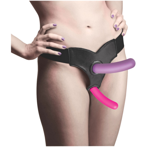 Triple Peg 28x Vibrating Silicone Dildo Set With Remote