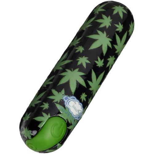 420 Stubby Vibe Cannabis Leaf - Black/green