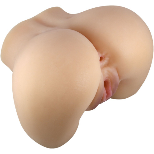 Mila Realistic Vagina and Ass Vibrator - Light