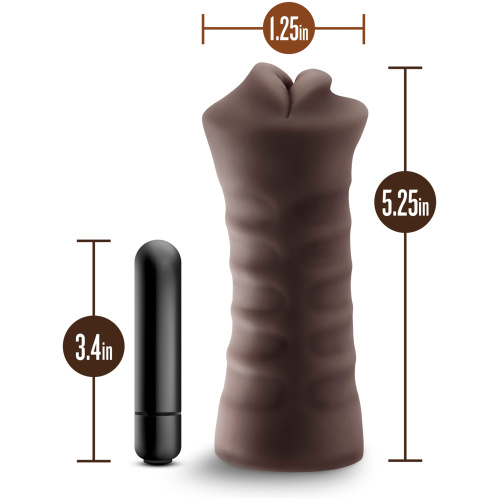 Enlust - Krystal - Vibrating Stroker - Brown