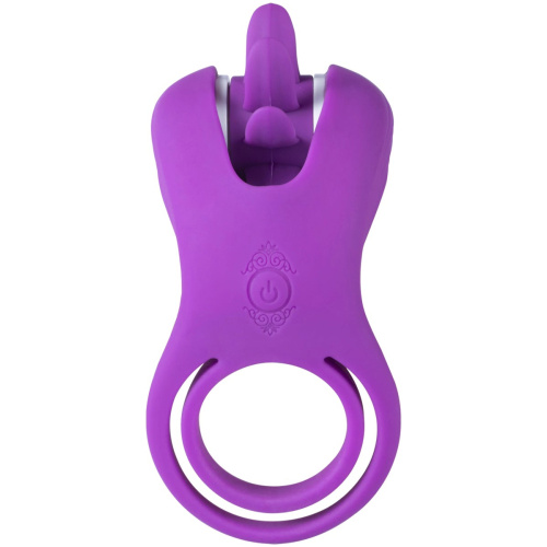 Roxy - Tongue Clit Licker and Cock Ring - Purple