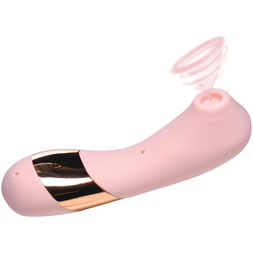 Shegasm Tickle Tickling Clit Stimulator With Suction - Pink