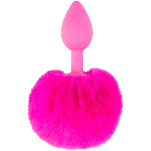 Neon Bunny Tail - Pink
