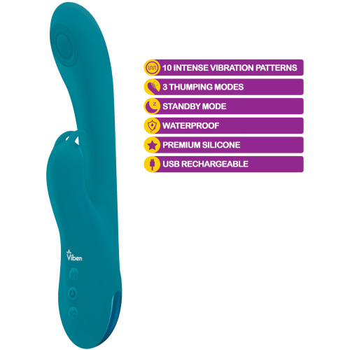 Razzle - Ocean - Rechargeable Thumping G-Spot  Rabbit