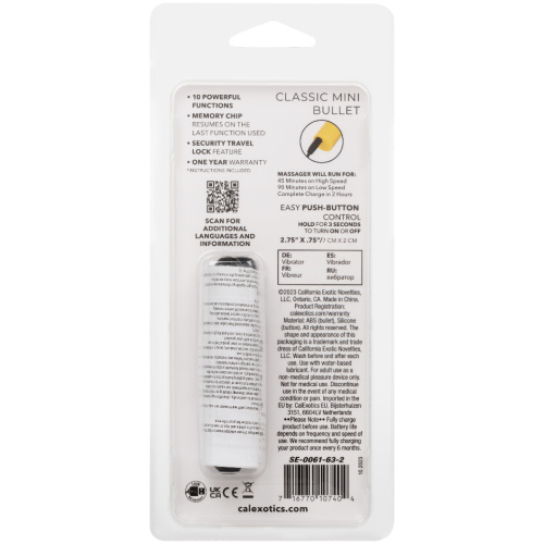 Turbo Buzz Classic Mini Bullet - Yellow