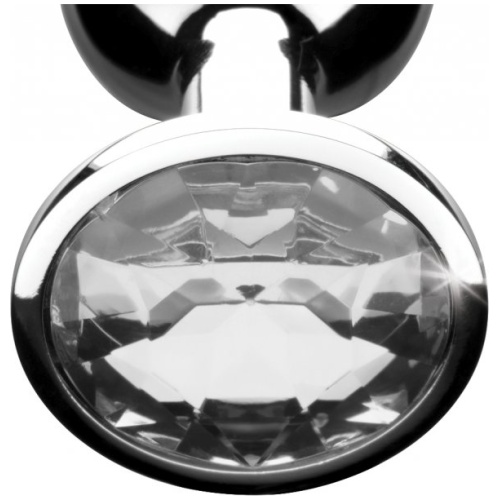 Clear Gem Anal Plug - Large