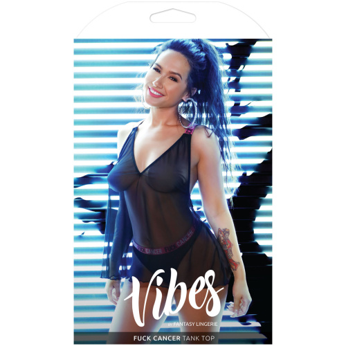 Fuck Cancer Tank Top - Black - S/m