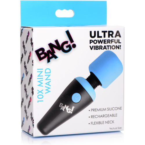 10x Vibrating Mini Silicone Wand - Blue