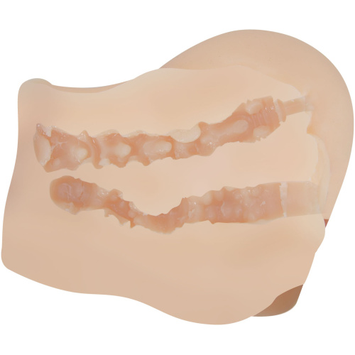 Mila Realistic Vagina and Ass Vibrator - Light