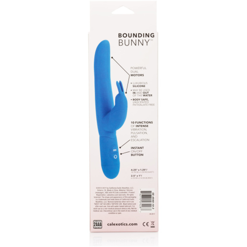 Posh 10-Function Silicone Bounding Bunny - Blue