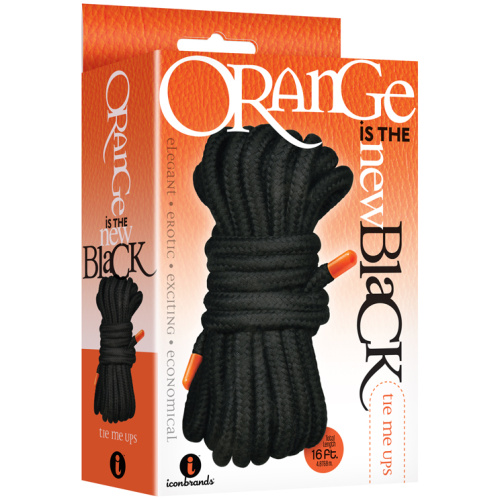 The 9's Orange Is the New Black Tie Me Ups - Black
