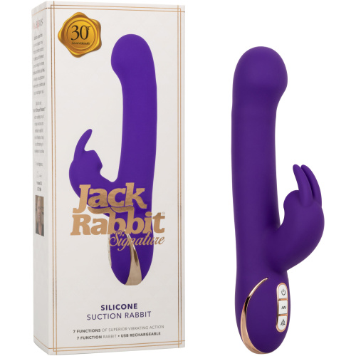 Jack Rabbit Signature Silicone Suction Rabbit -  Purple