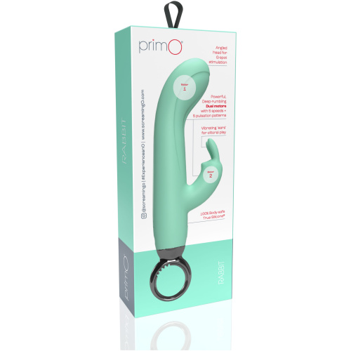 Primo Rabbit Rechargeable Vibrator - Kiwi