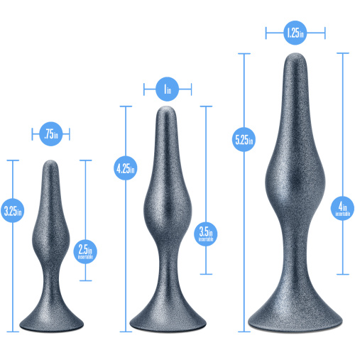 Anal Adventures Matrix - Genesis Plug Kit - Stellar Silver