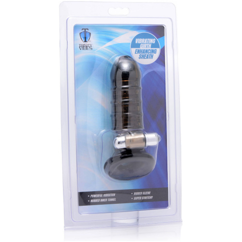 Vibrating Girth Enhancing Sheath - Black