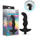 Anal Adventures - Platinum - Silicone Vibrating  Prostate Massager 03 - Black
